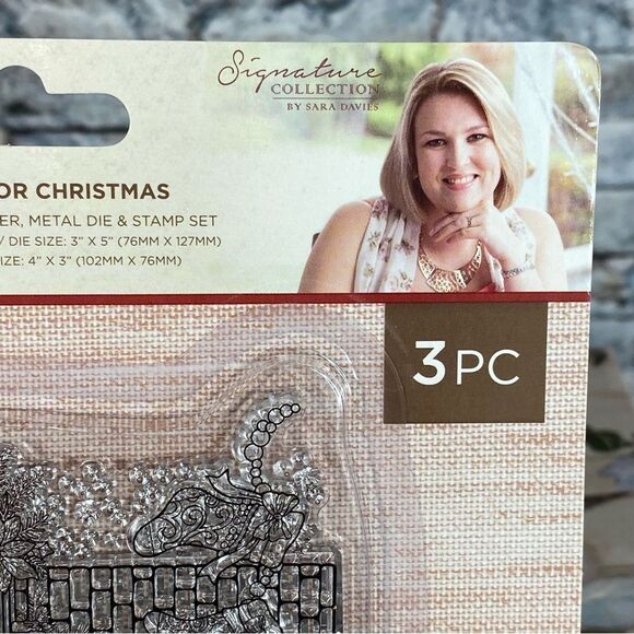 Crafters Companion Embossing Folder Metal Die Stamp 3/p Set A Winters Tale NWT - Picture 4 of 6